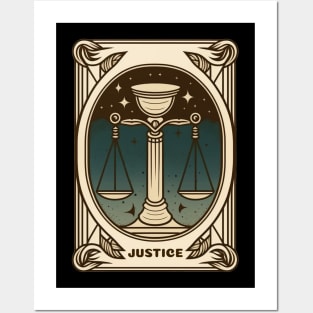 Justice Tarot Art Posters and Art